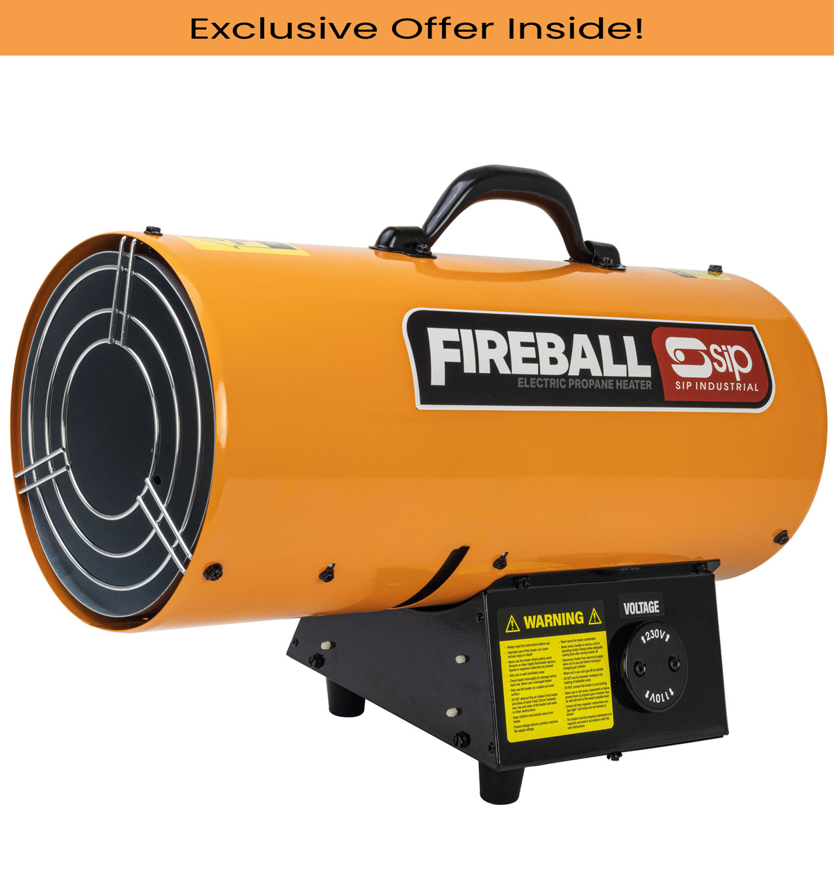 SIP 09231 FIREBALL DV85 110v/230v Propane Space Heater